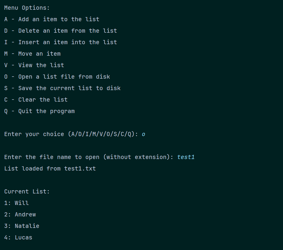 An image showcasing the ability to read files save to a drive using a java program